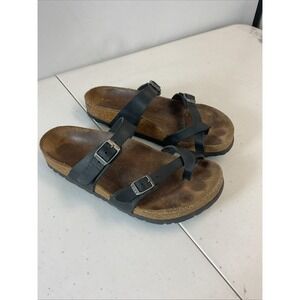 Birkenstock Black leather Mayari Sandals
